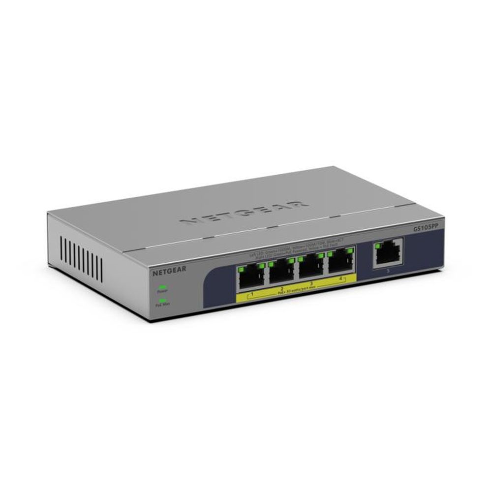 5PT GB UNMANAGED SWCH W/POE+ (GS105PP)