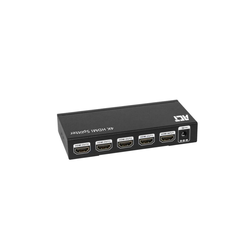 ACT 4K HDMI splitter, 1 in 4 out, EDID ondersteuning
