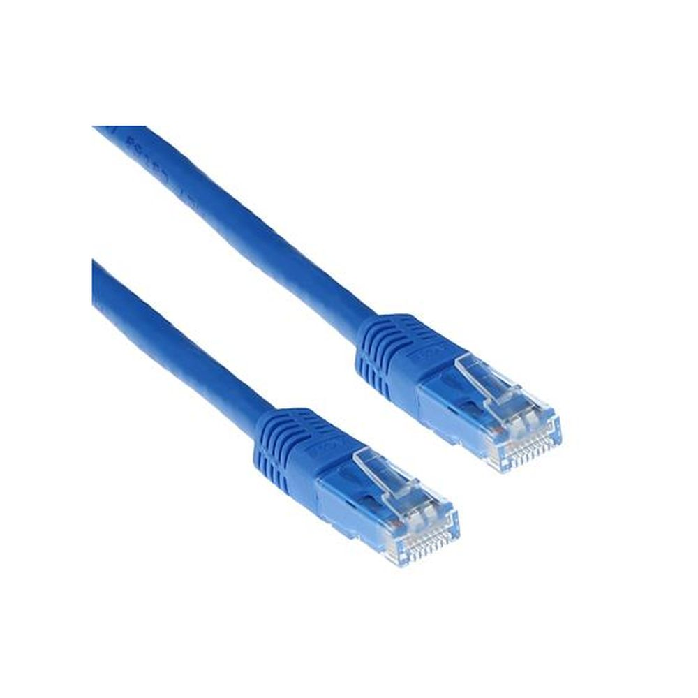 Blauwe 7 meter U/UTP CAT6A patchkabels