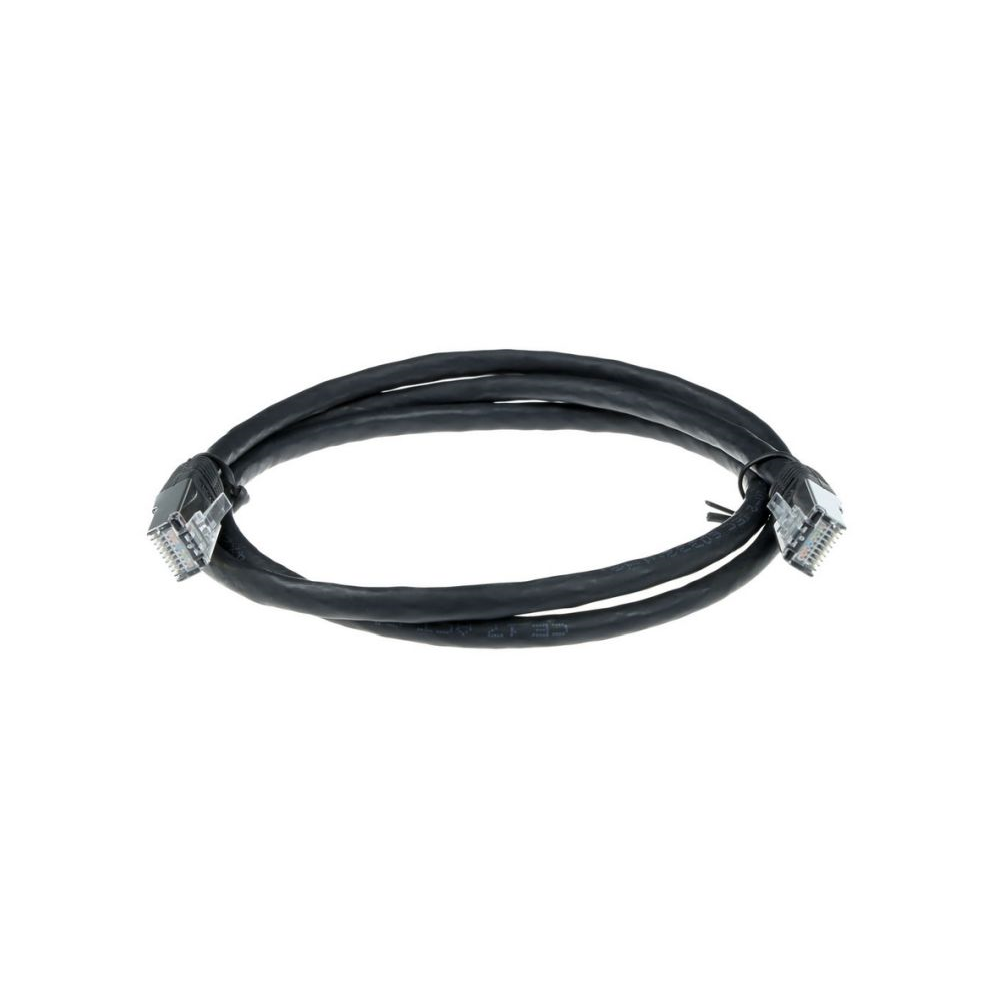 Zwarte 1,5 meter LSZH F/UTP CAT5E patchkabel Zwarte 1,5 meter LSZH F/UTP CAT5E patchkabel