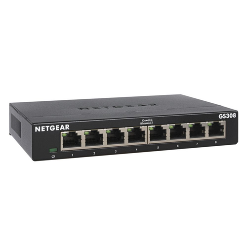 8 poorts gigabit switch metalen behuizing
