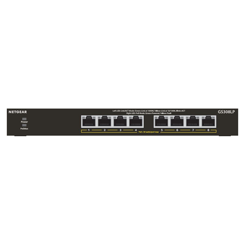 8-PORT POE GIGABIT UNMANAGED SWITCH (GS308LP)
