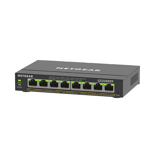 8PT GE PLUS SWCH W/ HI-PWR POE+