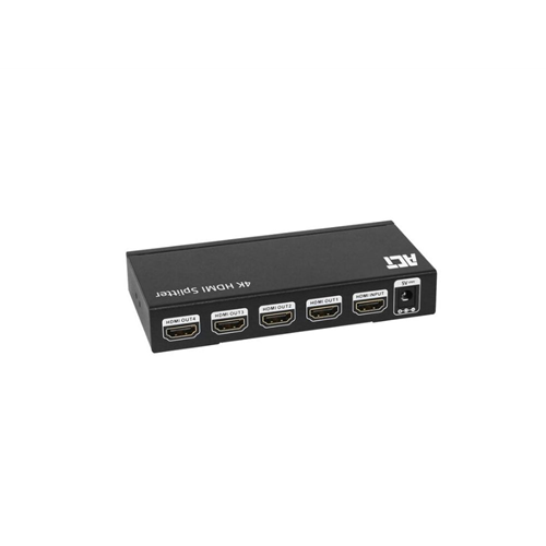 ACT 4K HDMI splitter, 1 in 4 out, EDID ondersteuning